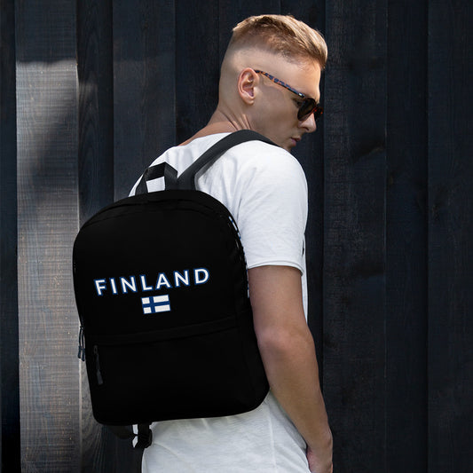 Finland Black Backpack