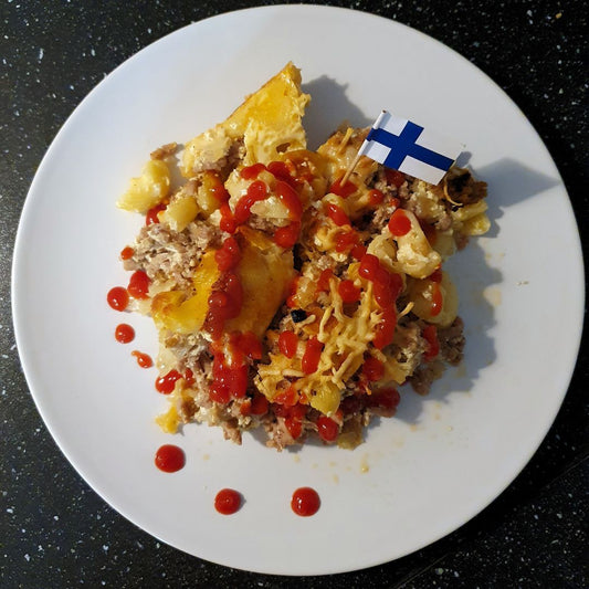 Traditional Finnish Macaroni Casserole (Mac in a Box!) - Feels like Finland