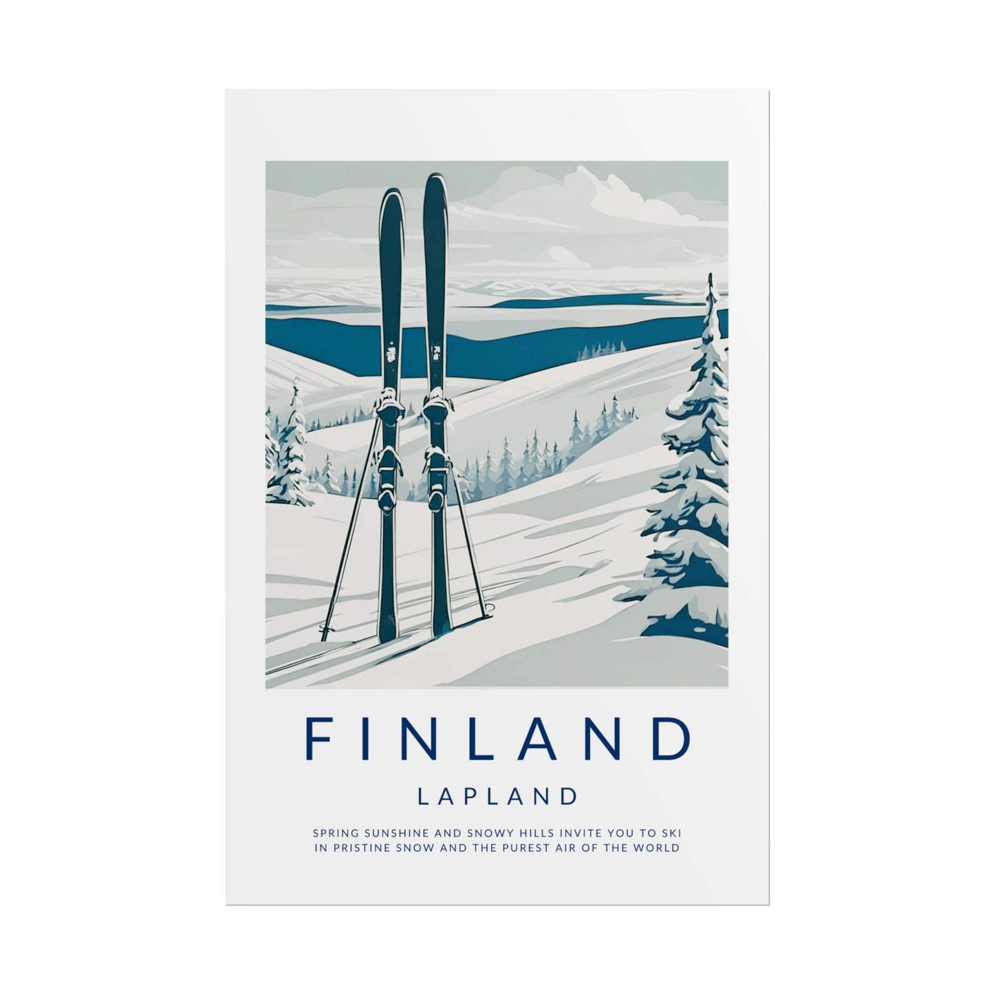 Old Style Finland Lapland Poster