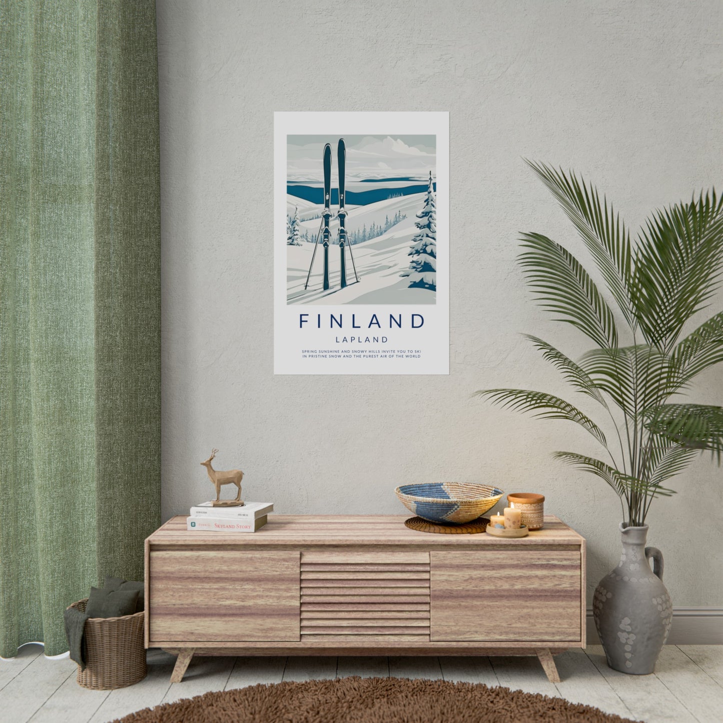 Old Style Finland Lapland Poster