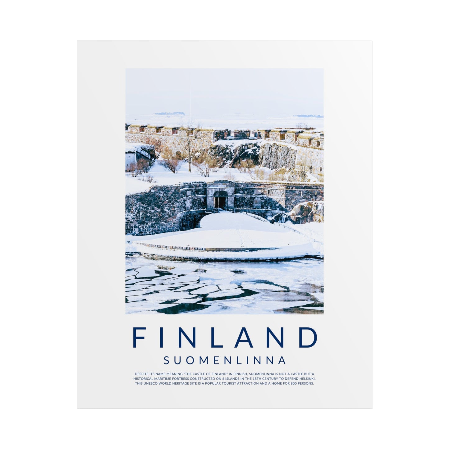 Finland Castles: Suomenlinna Poster