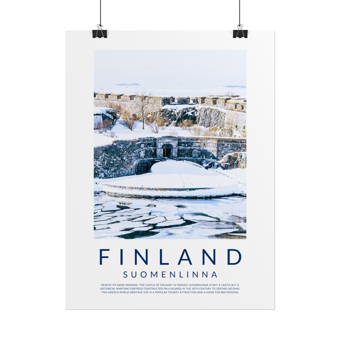 Finland Castles: Suomenlinna Poster