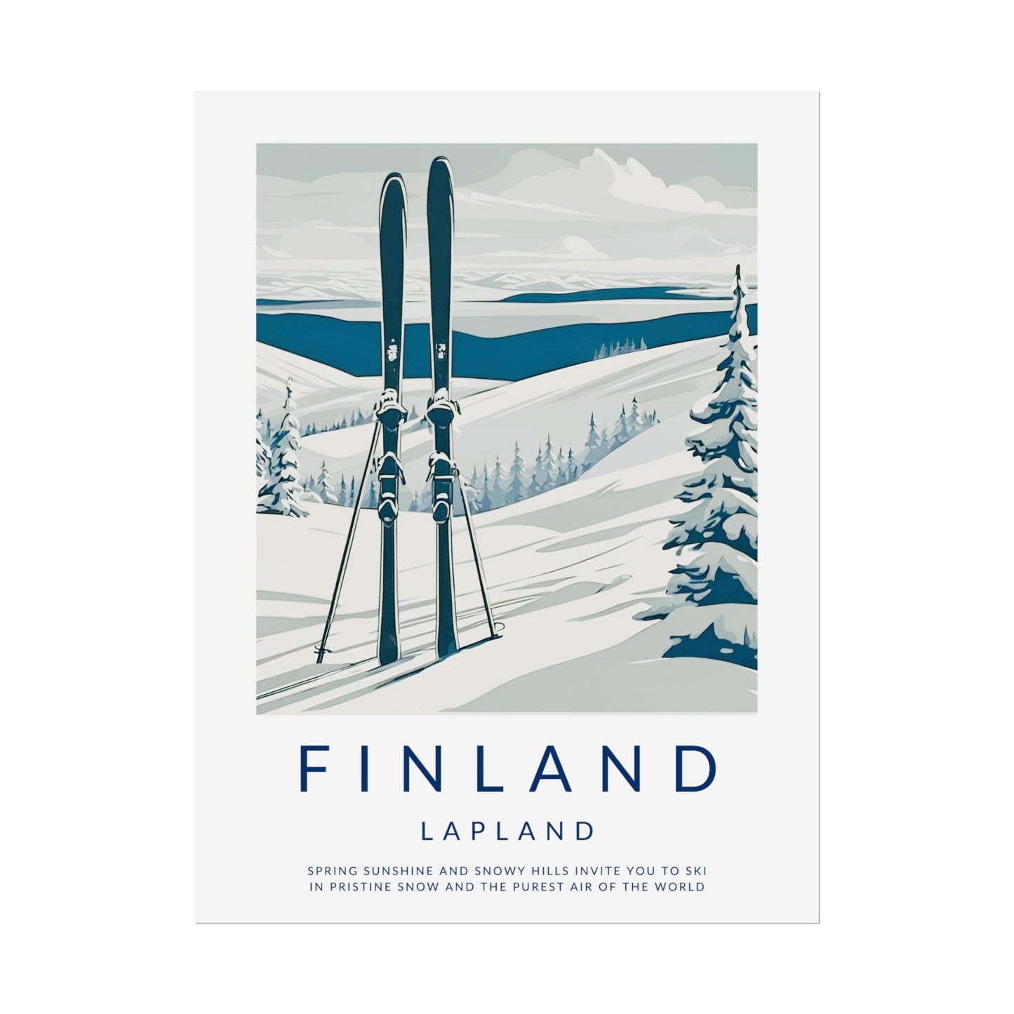 Old Style Finland Lapland Poster