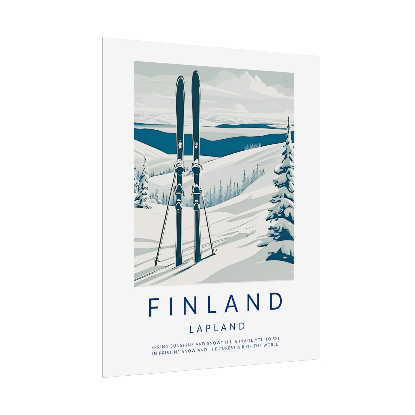 Old Style Finland Lapland Poster