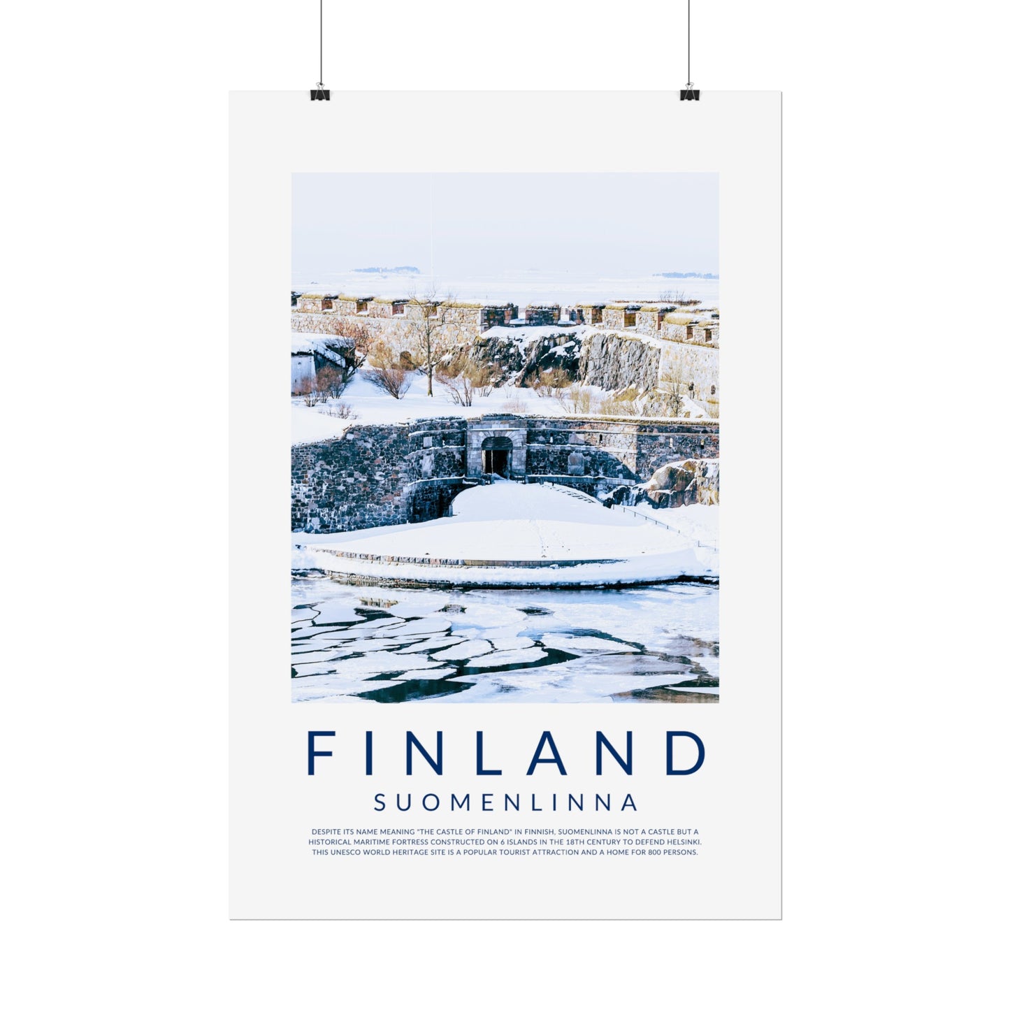 Finland Castles: Suomenlinna Poster