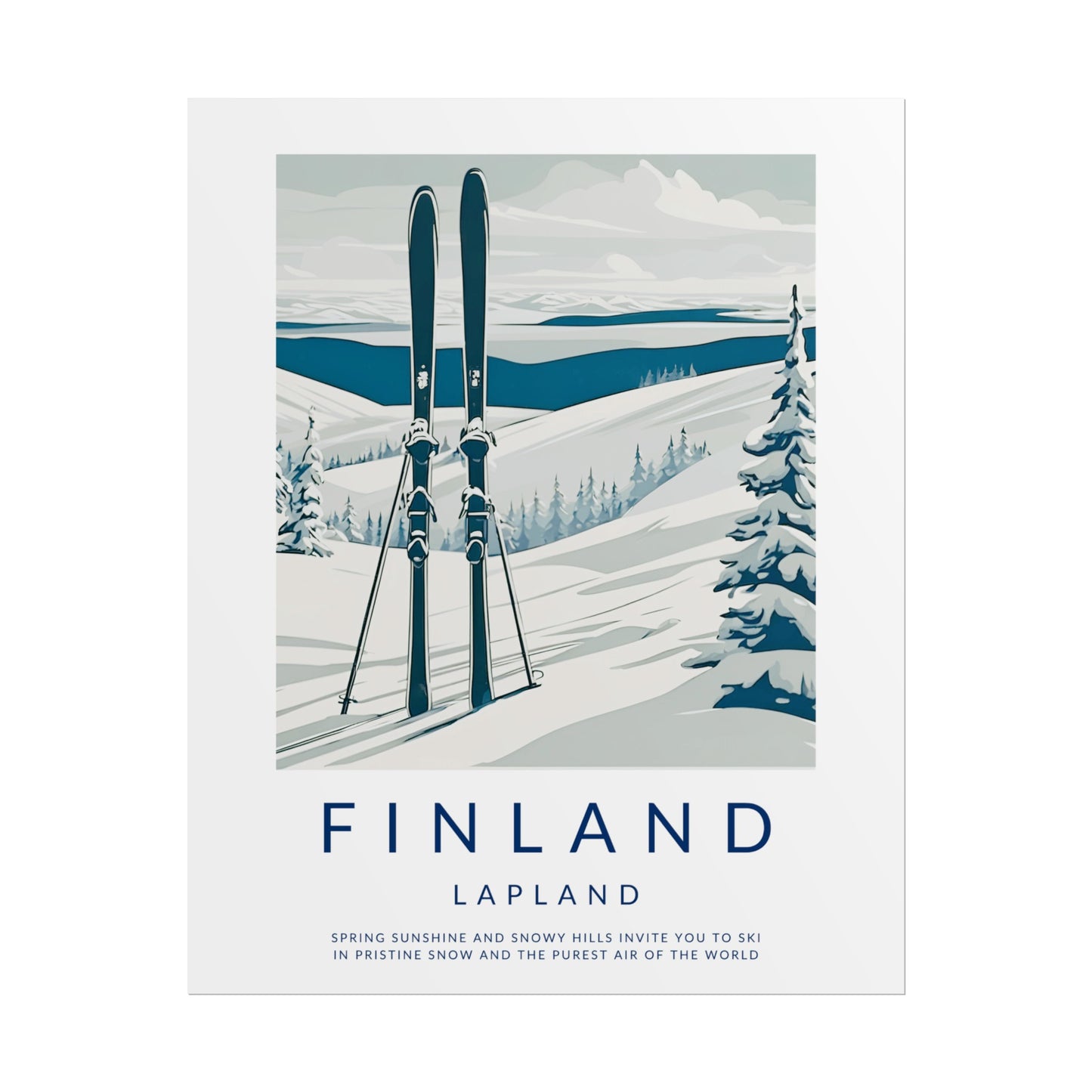 Old Style Finland Lapland Poster