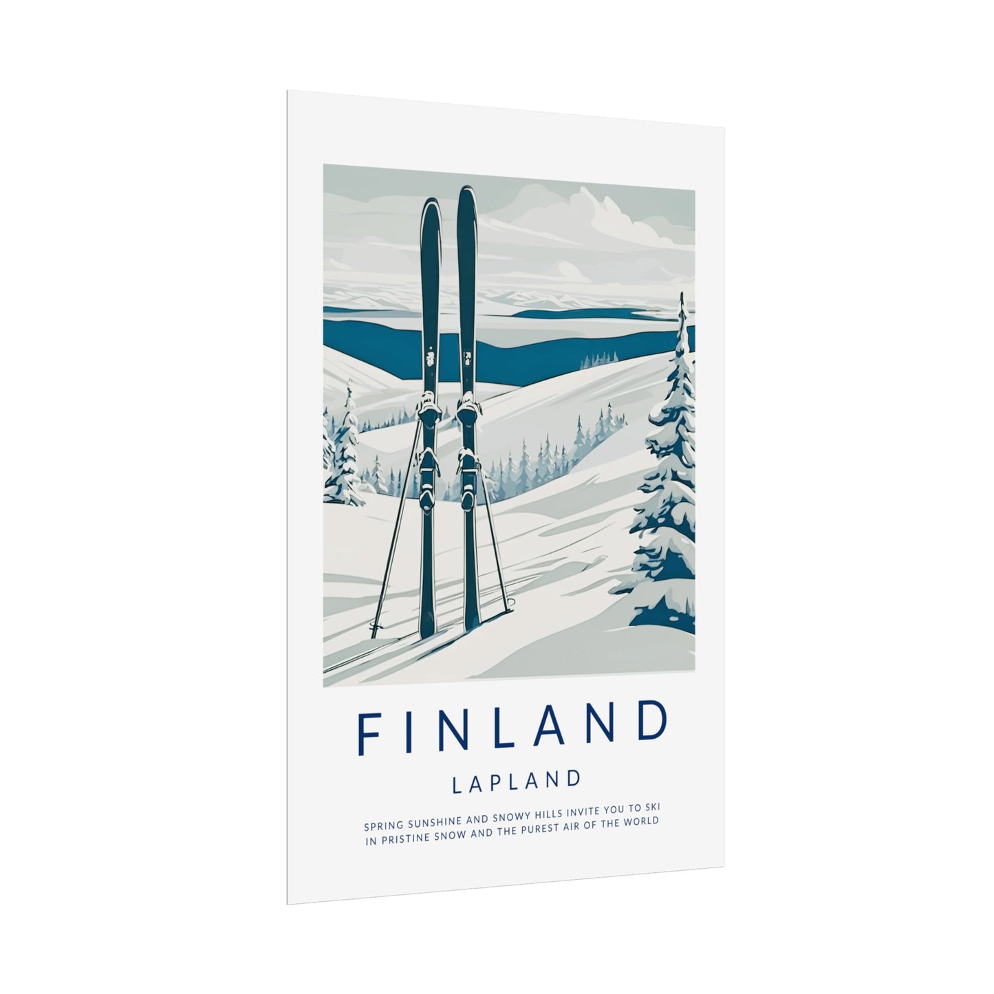 Old Style Finland Lapland Poster