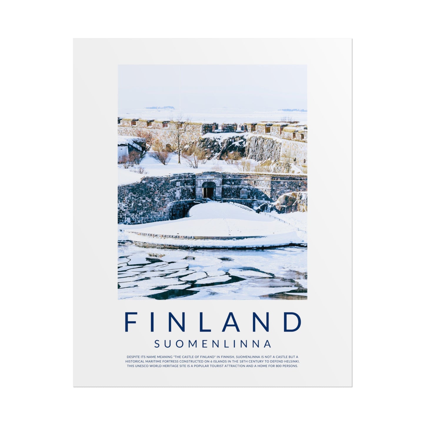 Finland Castles: Suomenlinna Poster