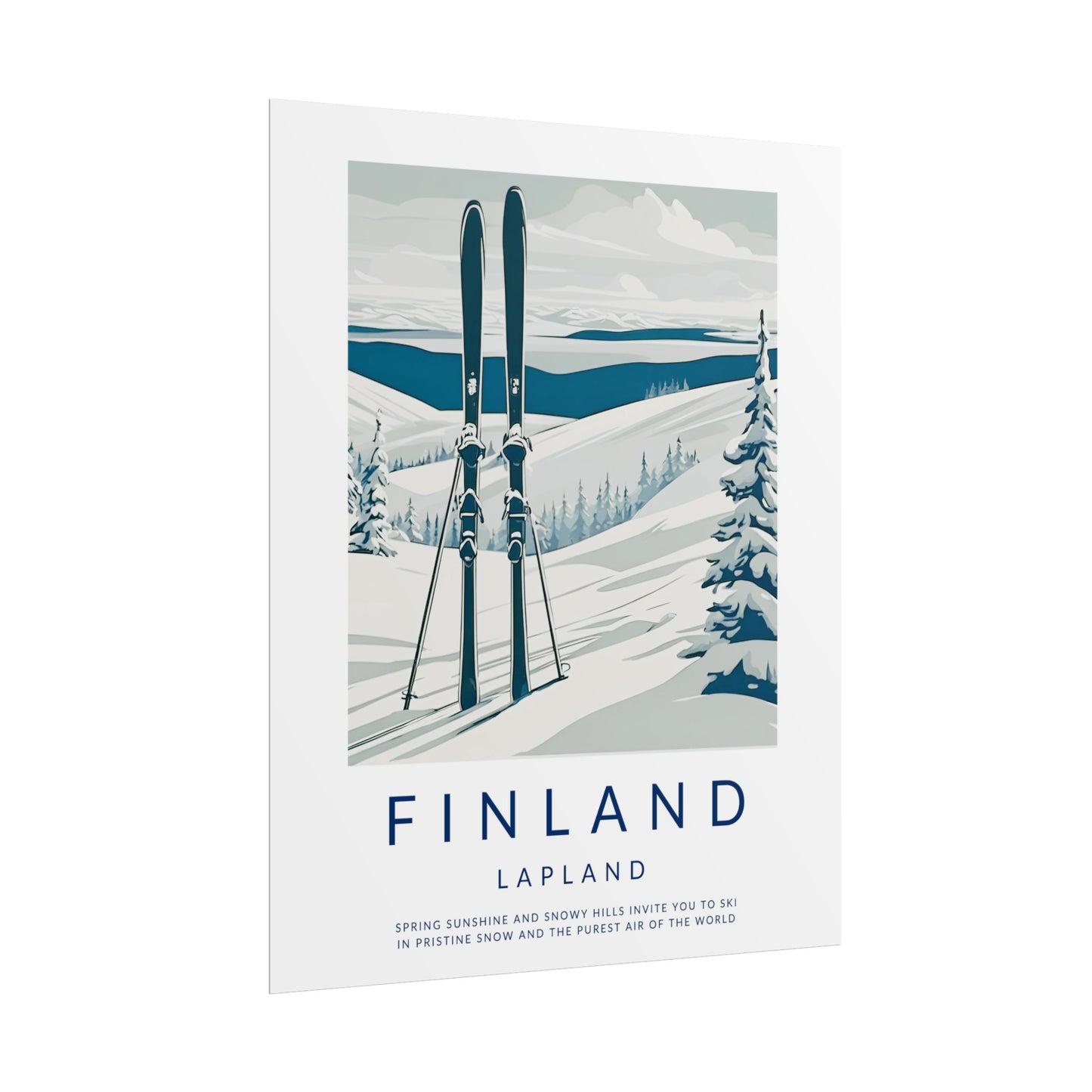 Old Style Finland Lapland Poster