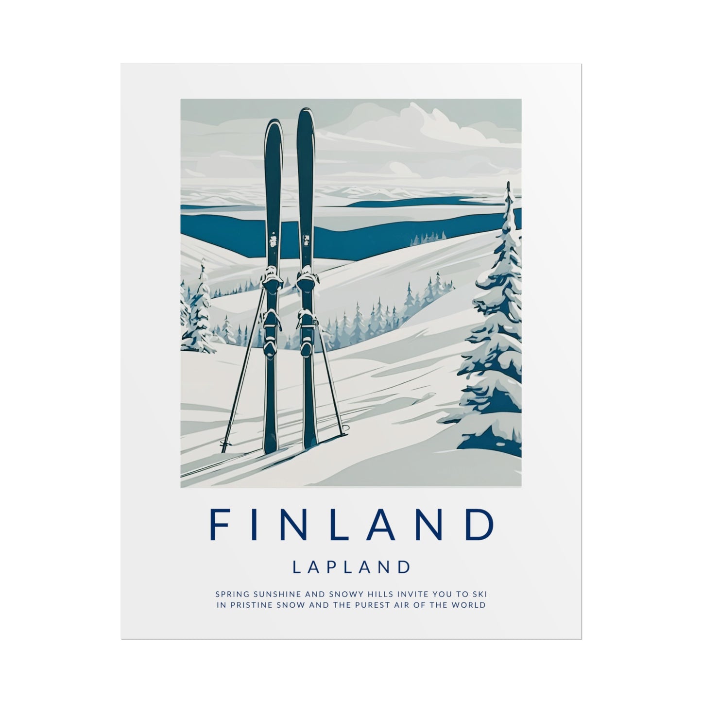 Old Style Finland Lapland Poster