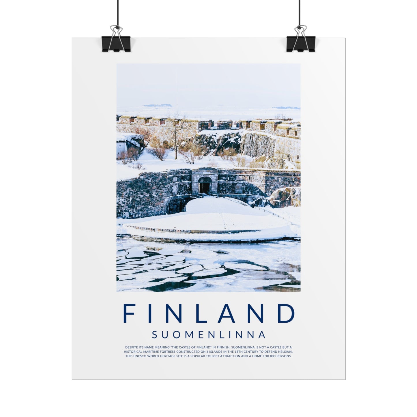 Finland Castles: Suomenlinna Poster