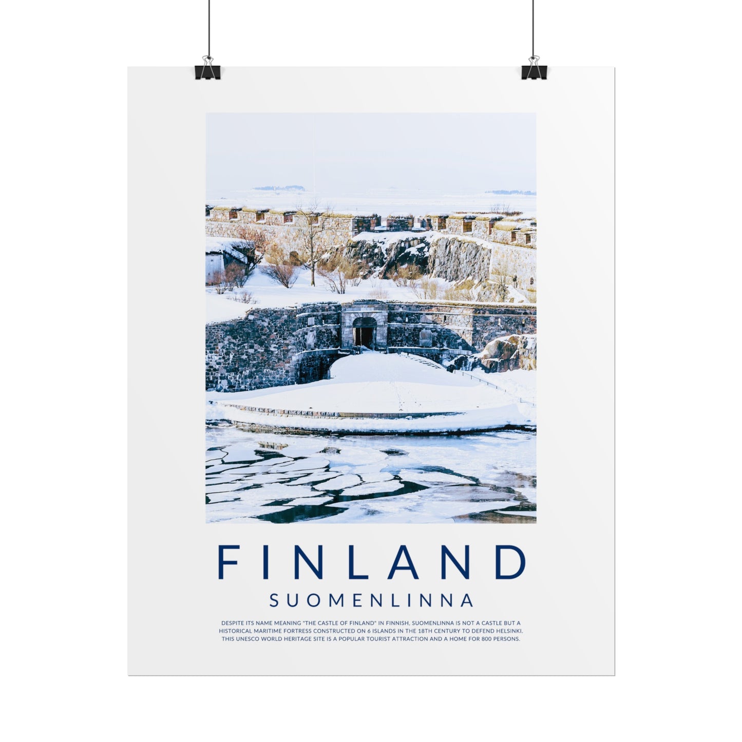 Finland Castles: Suomenlinna Poster