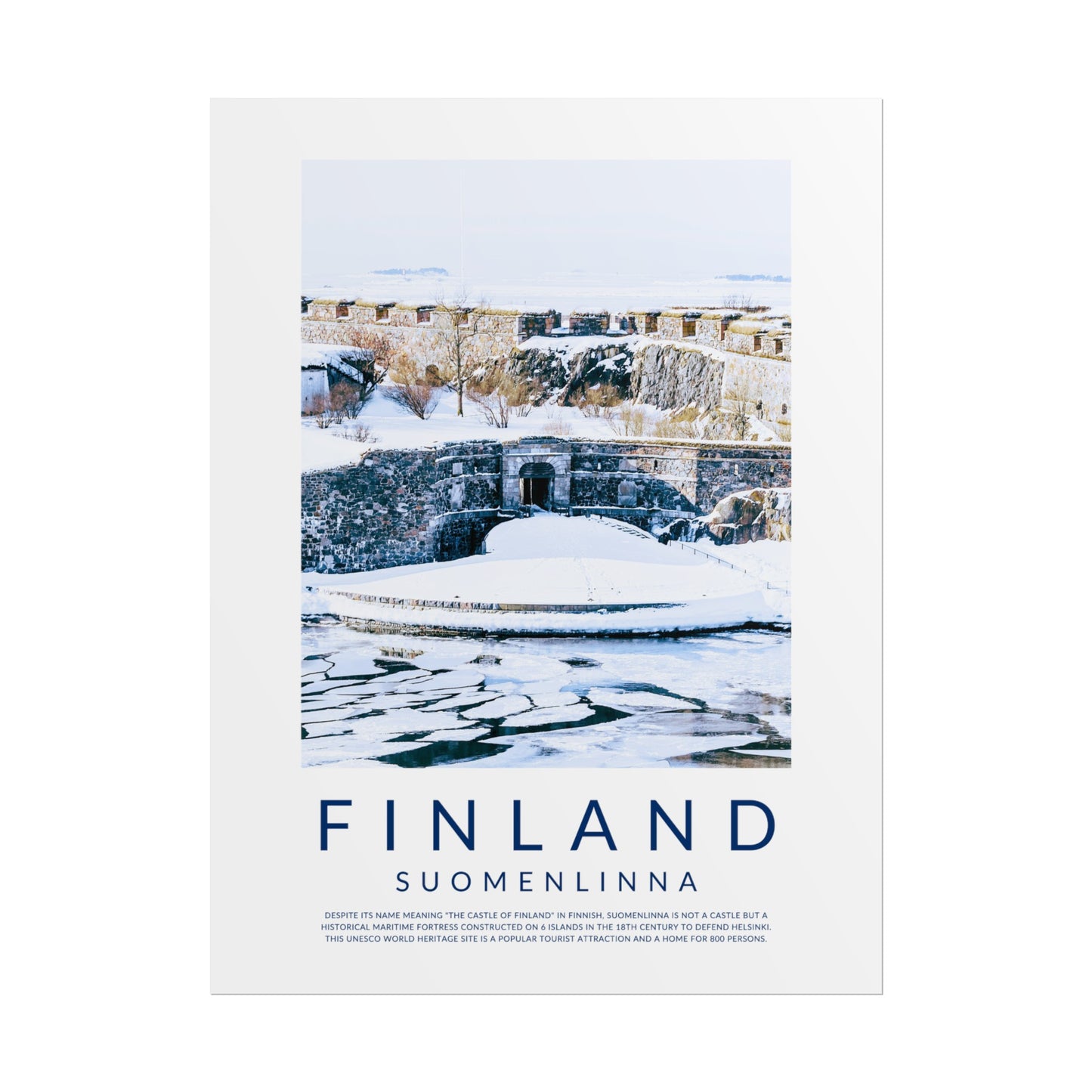 Finland Castles: Suomenlinna Poster