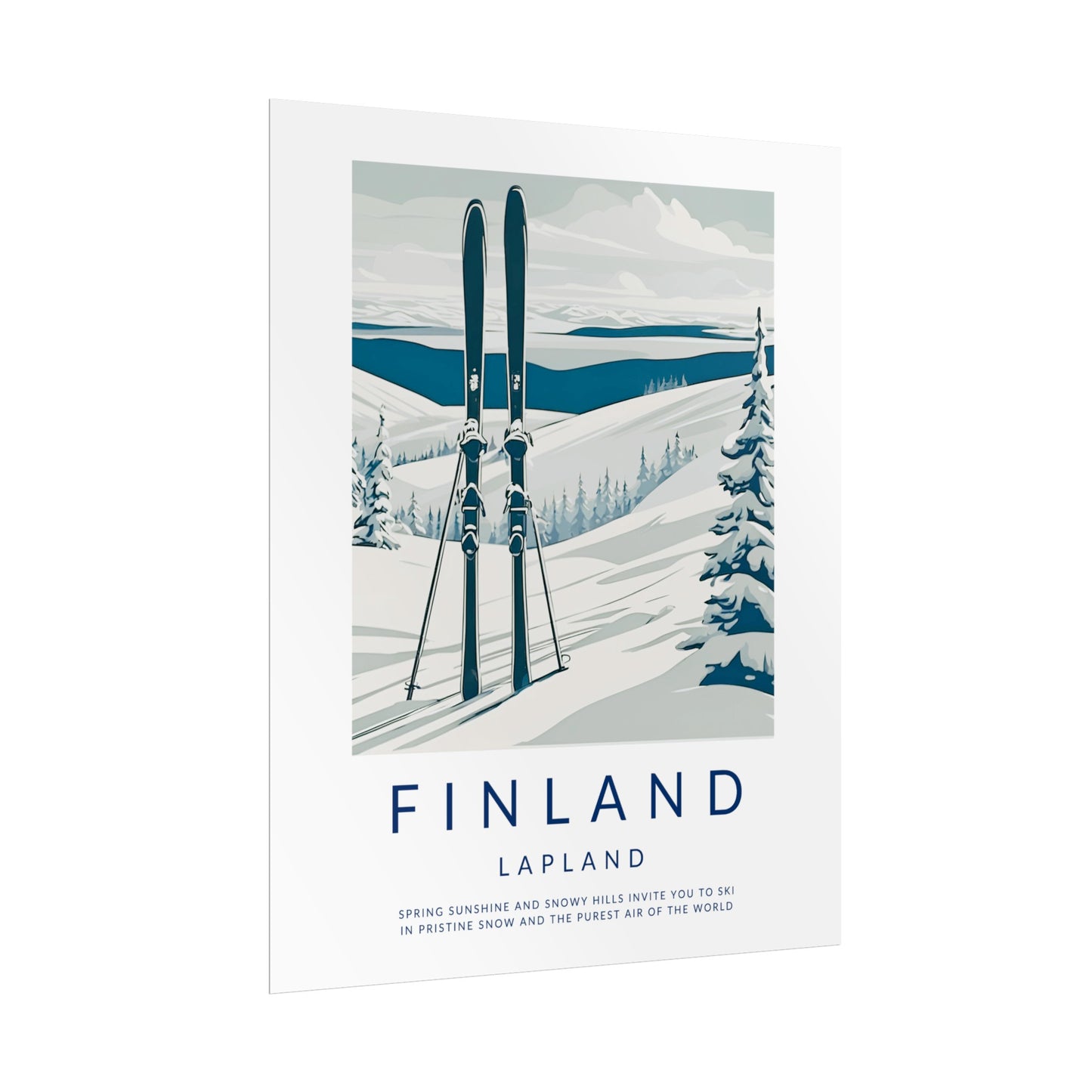 Old Style Finland Lapland Poster