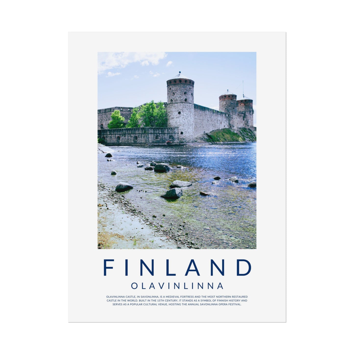 Finland Castles: Olavinlinna Poster