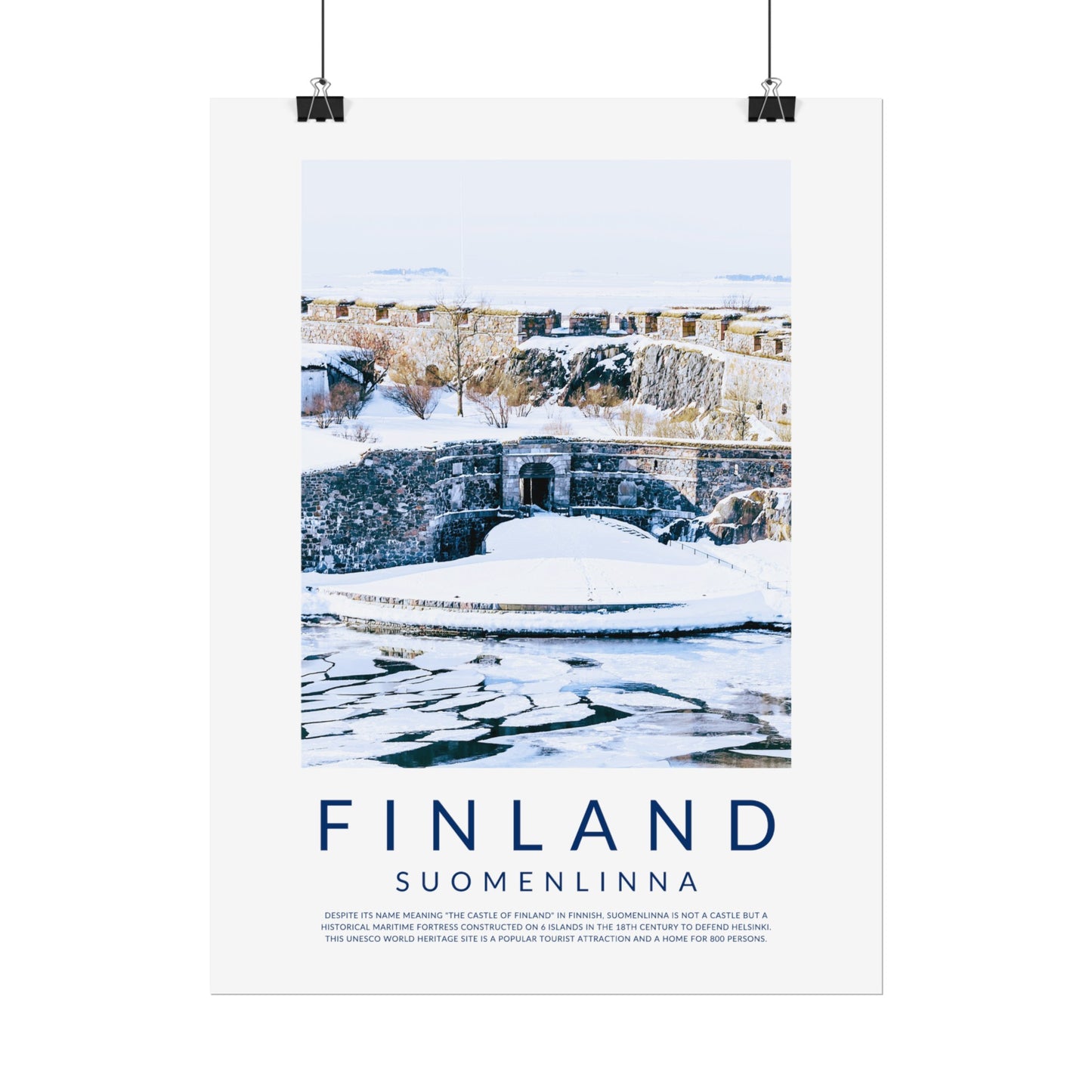 Finland Castles: Suomenlinna Poster