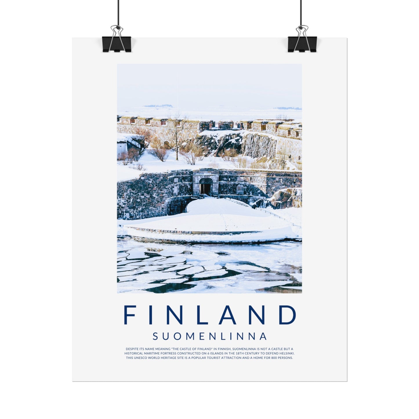 Finland Castles: Suomenlinna Poster