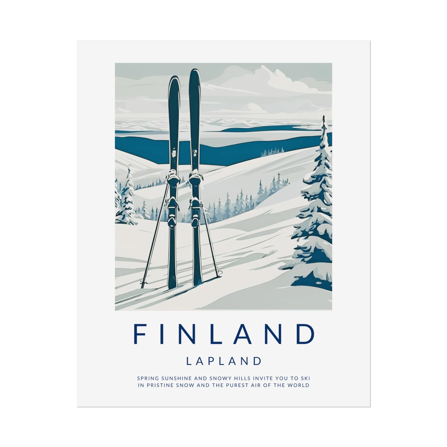 Old Style Finland Lapland Poster