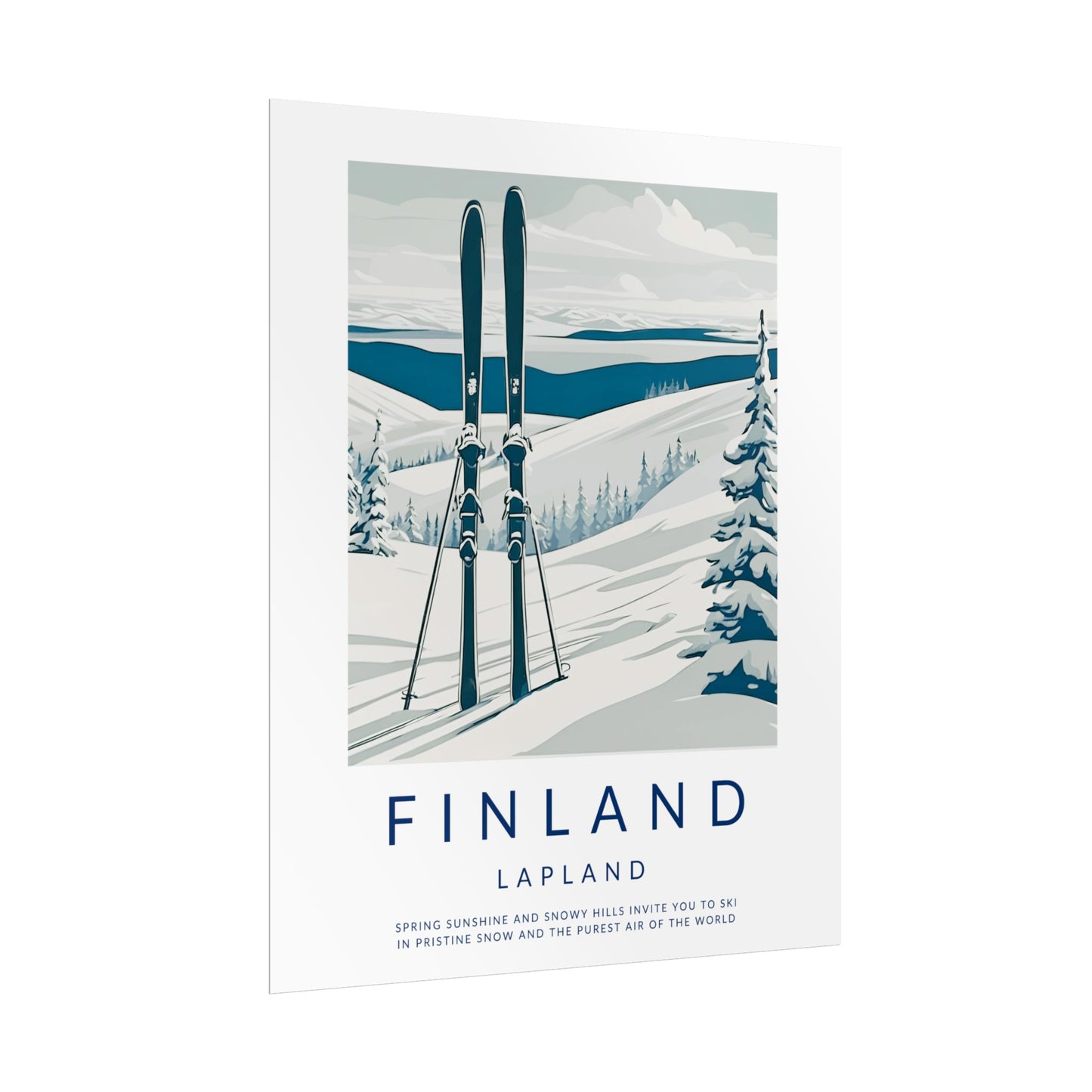 Old Style Finland Lapland Poster