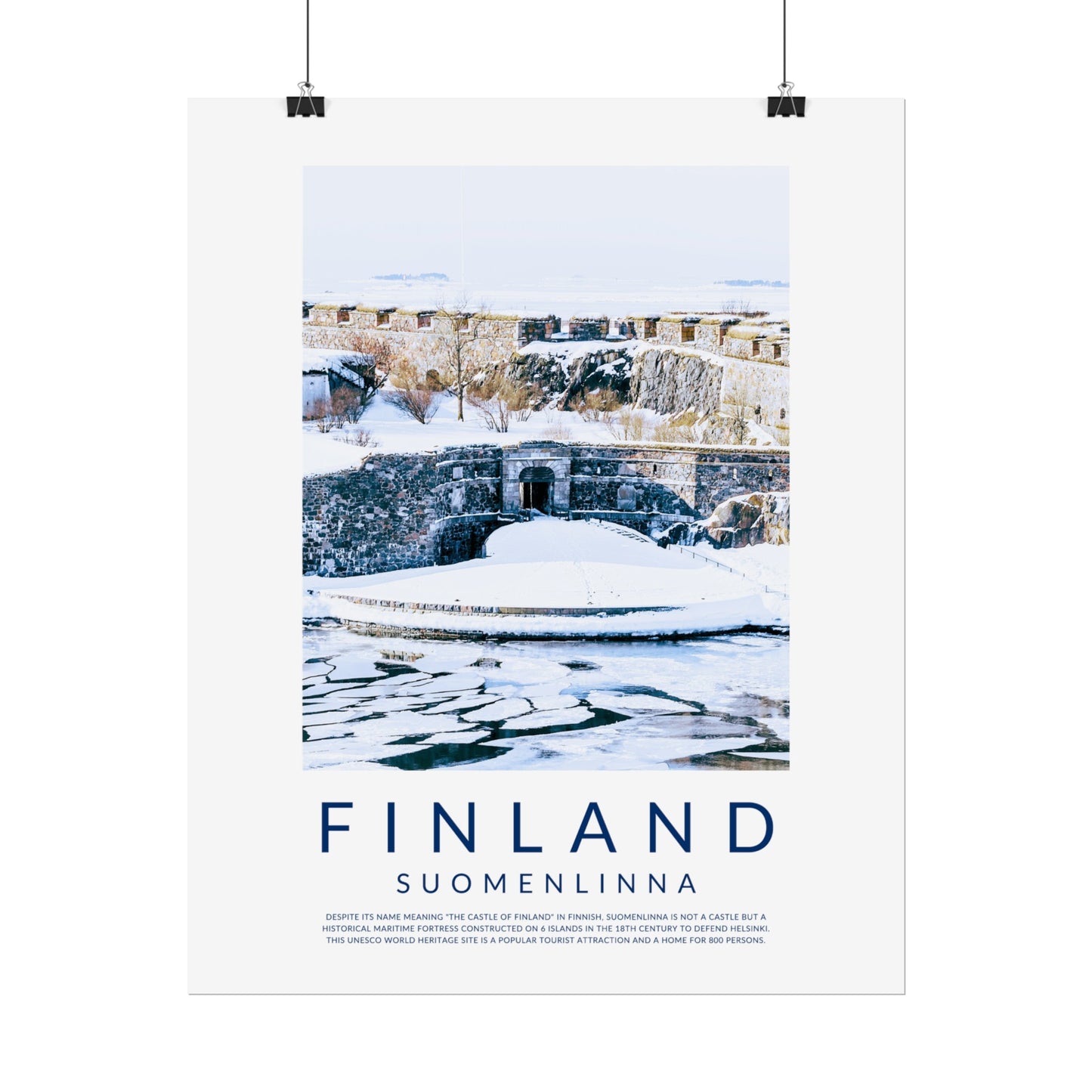 Finland Castles: Suomenlinna Poster