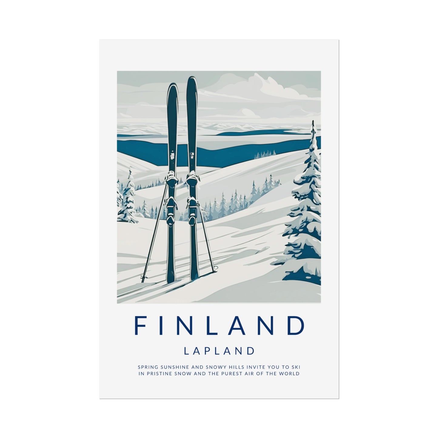 Old Style Finland Lapland Poster