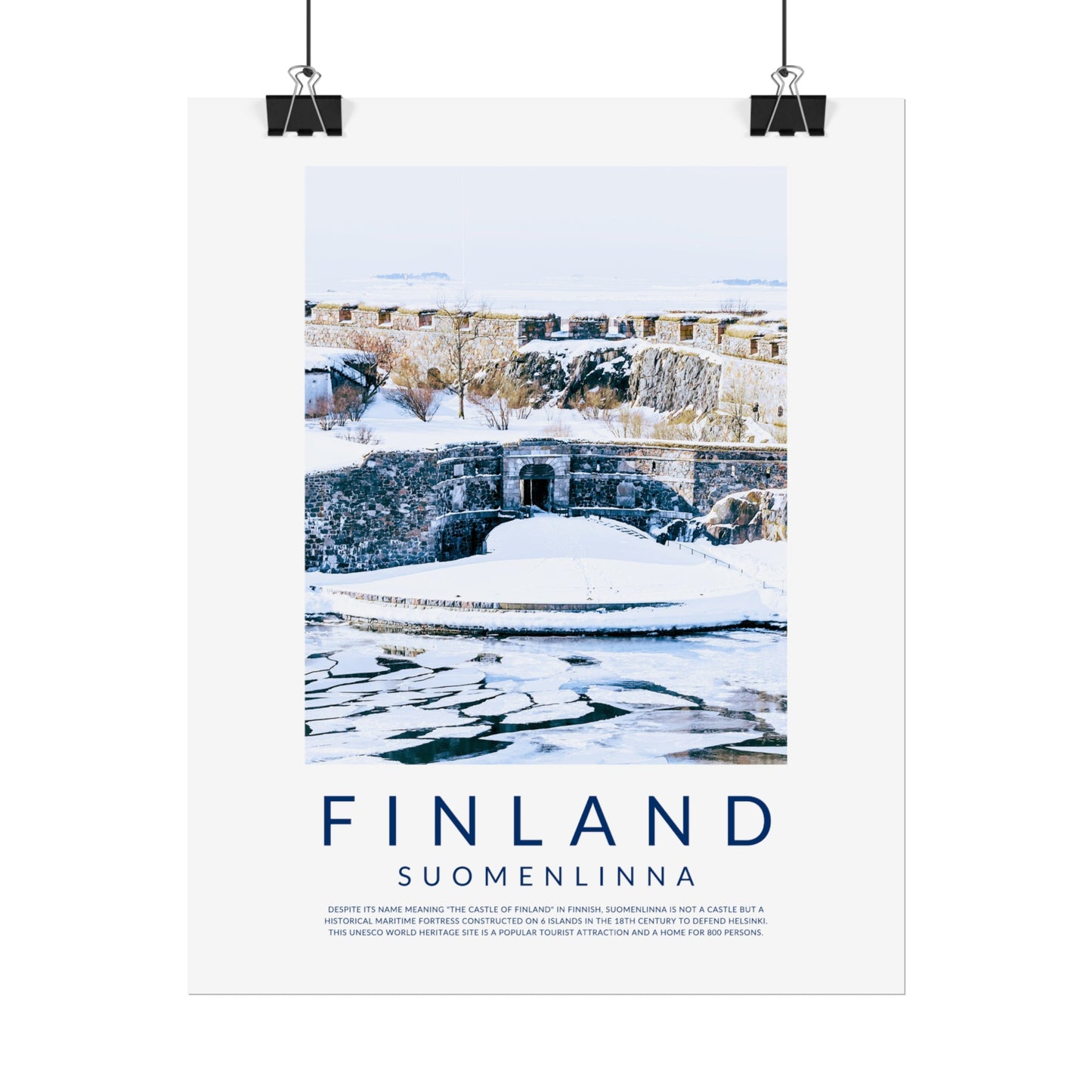 Finland Castles: Suomenlinna Poster