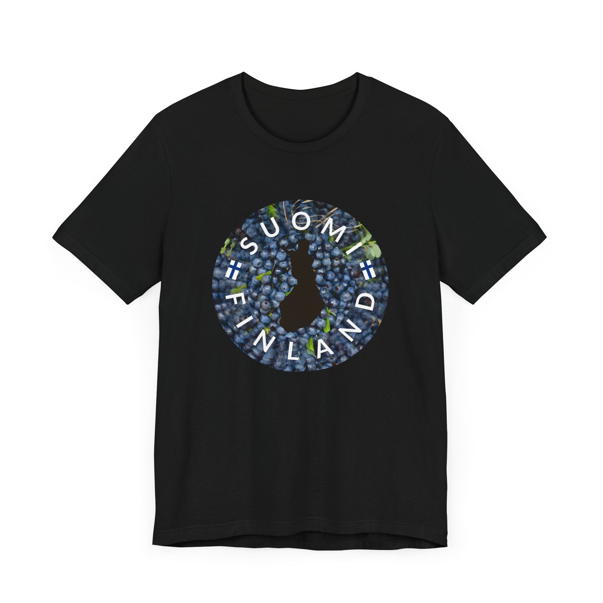 Blueberry (Mustikka) Suomi - Finland, Unisex T-shirt - Feels like Finland