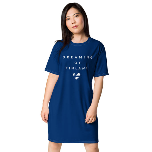 Dreaming of Finland, T-shirt dress - Feels like Finland