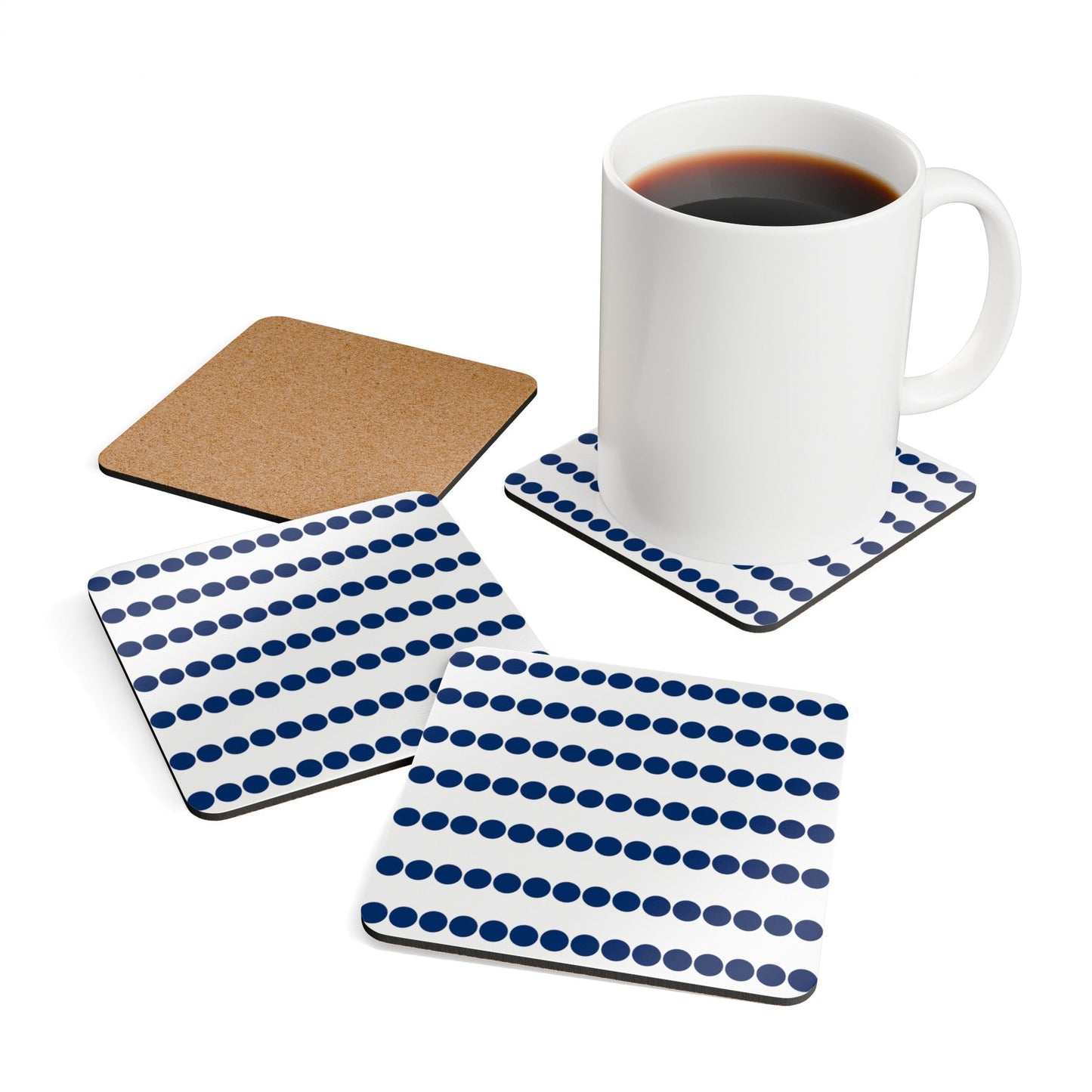 Kupla Corkwood Coaster 4x Set - Feels like Finland