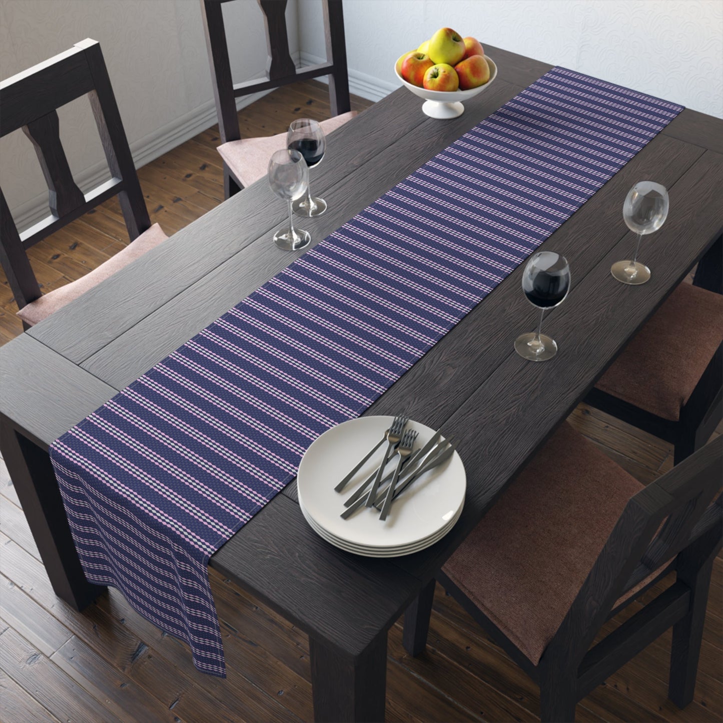 Matto Mustikka (Blue - Pink - Grey) Table Runner - Feels like Finland