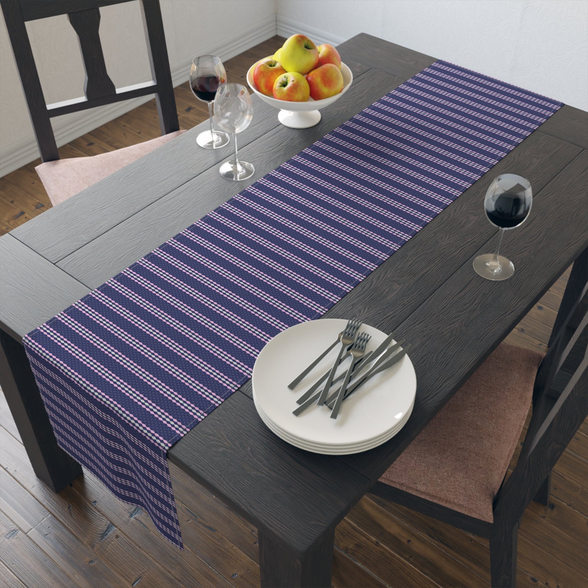 Matto Mustikka (Blue - Pink - Grey) Table Runner - Feels like Finland