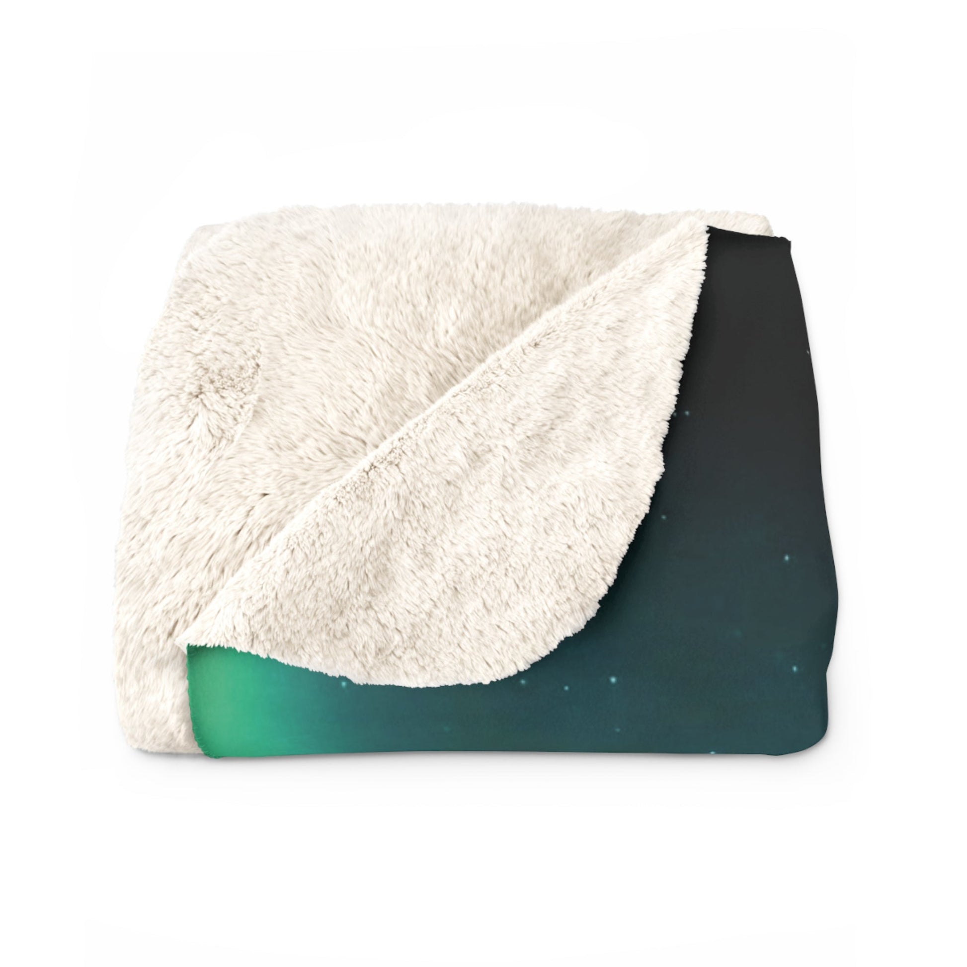 Northern Lights Sherpa Fleece Blanket - Feels like Finland