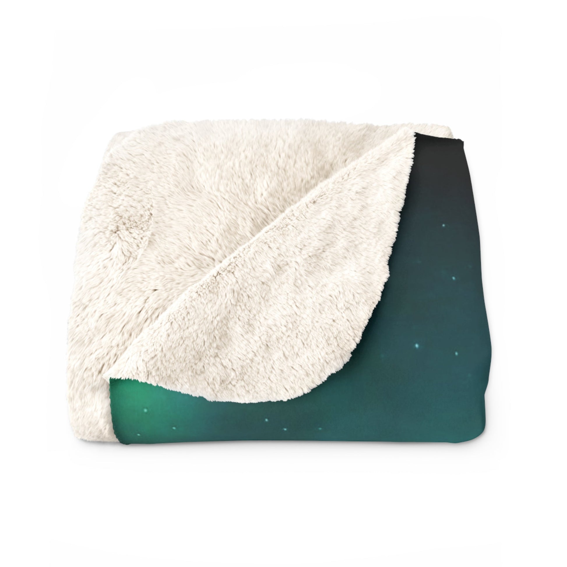 Northern Lights Sherpa Fleece Blanket - Feels like Finland