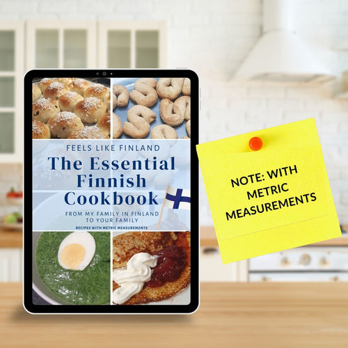 The Essential Finnish Cookbook (with metric measurements)  - Printable E-Book