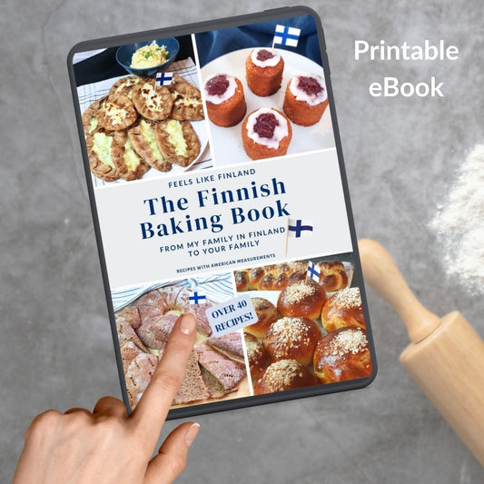 The Finnish Baking book with American measurements, printable eBook - Feels like Finland